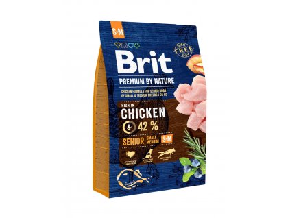 Brit Premium Dog by Nature Senior S+M 1kg