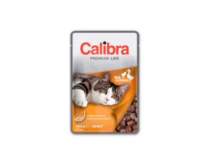 Calibra Cat kapsa Premium Adult Duck & Chicken 100g