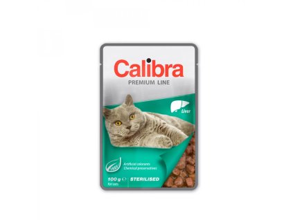 Calibra Cat kapsa Premium Sterilised Liver 100g