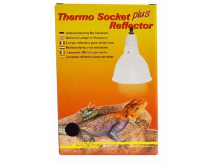 Lucky Reptile Thermo Socket plus Reflector Malý bílý, V.17 x ?14 cm