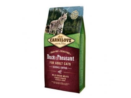 17747 carnilove cat duck pheasant adult hairball control 2 kg