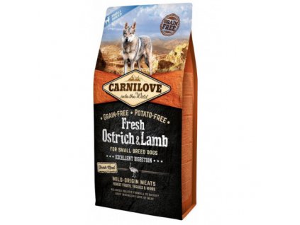 Carnilove Dog Fresh Ostrich Lamb for Small Breed 6kg