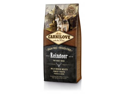 17807 carnilove dog reindeer for adult 12 kg