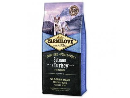 Carnilove Dog Salmon Turkey for Puppies 12kg