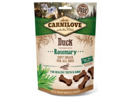 17885 carnilove dog semi moist snack duck rosemary 200 g