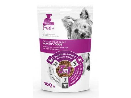 Pochoutka Pet+ 3v1 pes FOR CITY DOGS kuřecí 100g