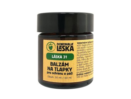 LÁSKA 31 Balzám na tlapky pro ochranu a péči 30ml