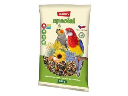 Darwin's Střední Papoušek Special 500g