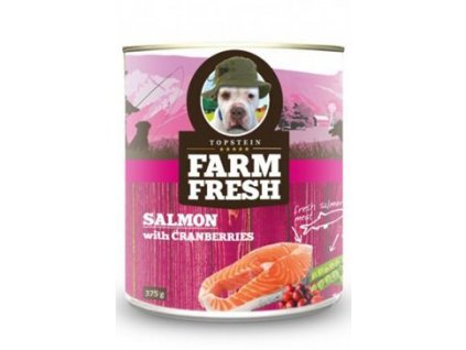 Farm Fresh Dog Salmon with Cranberries konzerva 375g