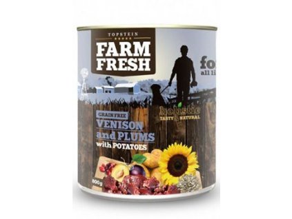 Farm Fresh Dog Venision&Plums+Potatoes konzerva 800g