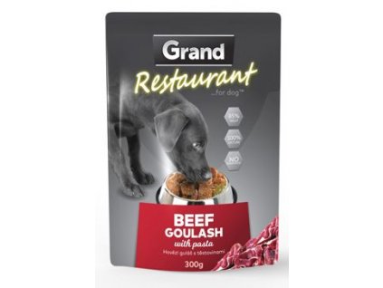 GRAND kaps. deluxe pes Restaur. hovězí guláš 300g