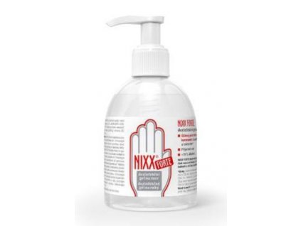 NIXX FORTE dezinfekční gel na ruce s dávkovačem 250ml