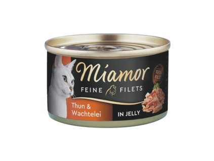 Miamor Cat Filet konzerva tuňák+křepel. vejce želé100g