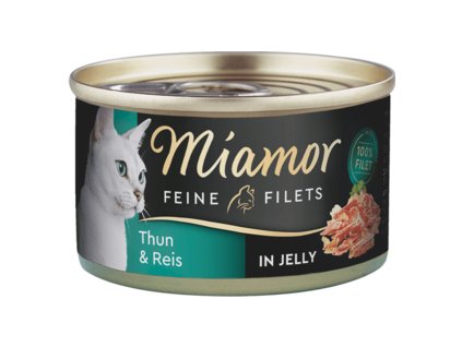 Miamor Cat Filet konzerva tuňák+rýže v želé 100g