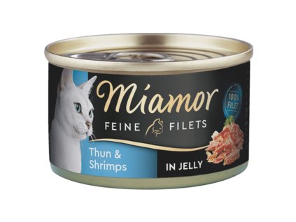 Miamor Cat Filet konzerva tuňák+krevety v želé 100g