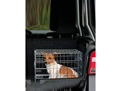 Klec do auta pro psa kovová 64x54x48cm /2x dveře TR