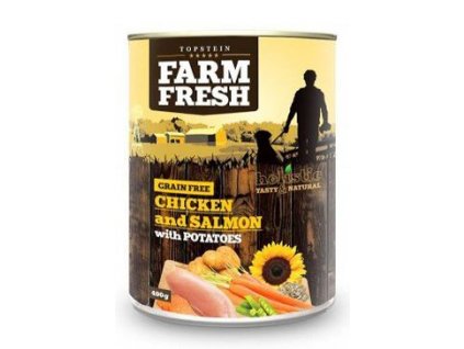 Farm Fresh Dog Chicken&Salmon with Potatoes konz 400g