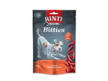 Rinti Dog Extra Mini-Bits pochoutka rajče+dýně  100g