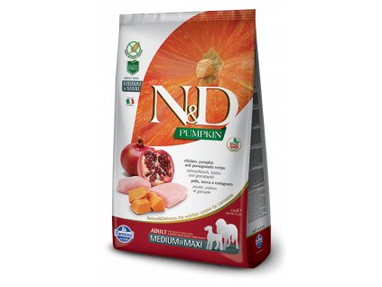 N&D Pumpkin DOG Adult M/L Chicken&Pomegranate 12kg