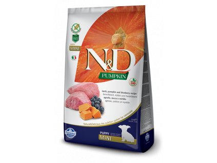 N&D Pumpkin DOG Puppy Mini Lamb & Blueberry 7kg