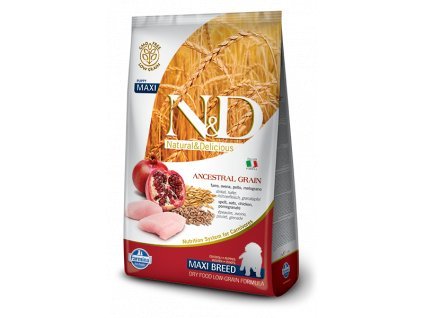 N&D LG DOG Puppy M/L Chicken & Pomegranate 2,5kg