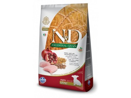 N&D LG DOG Puppy Mini Chicken & Pomegr 800g