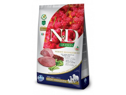 N&D Quinoa DOG Weight Management Lamb all breeds 2,5kg