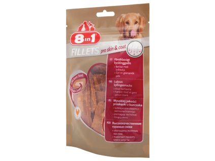 Pochoutka 8in1 Fillets pro Skin&coat S 80g
