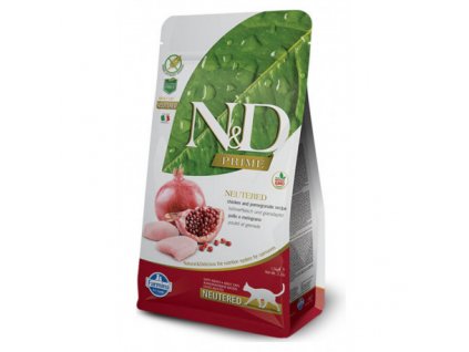 26135 farmina n d prime cat neutered chicken pomegranate 1 5kg