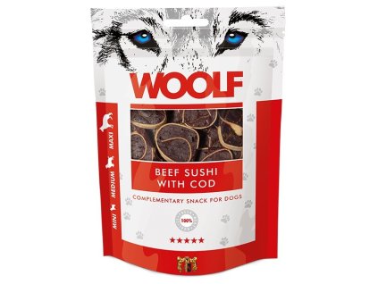 WOOLF pochoutka Beef Sushi with Cod 100g