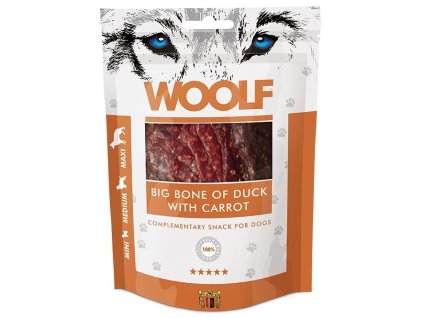 WOOLF pochoutka Big Bone of Duck with Carrot 100g