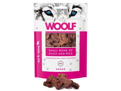 WOOLF pochoutka Small Bone of Duck and Rice 100g