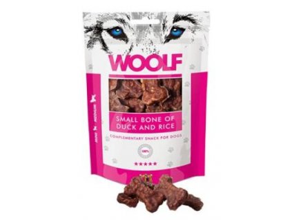 WOOLF pochoutka small bone of duck and rice 100g