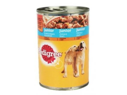 Pedigree konzerva Junior kuřecí v želé 400g