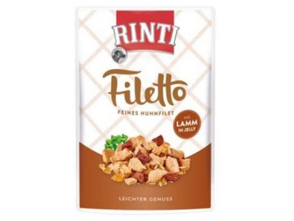 Rinti Dog Filetto kapsa kuře+jehně v želé 100g