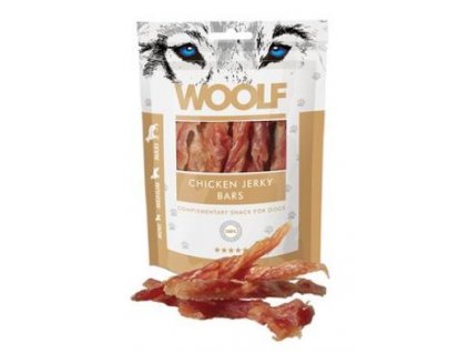 WOOLF pochoutka chicken jerky bars 100g