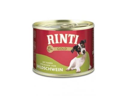 Rinti Dog Gold konzerva divočák 185g