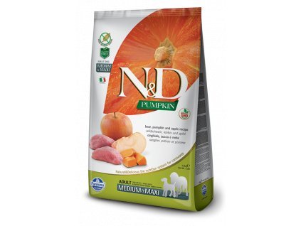 N&D Pumpkin DOG Adult Mini Boar & Apple 800g