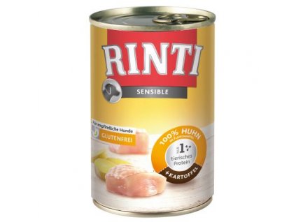 Rinti Dog Sensible konzerva kuře+rýže 400g