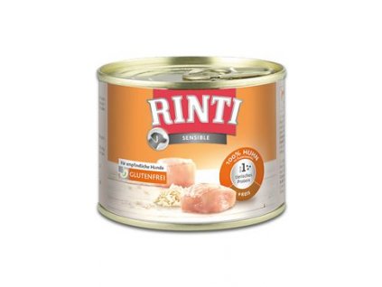 Rinti Dog Sensible konzerva kuře+rýže 185g