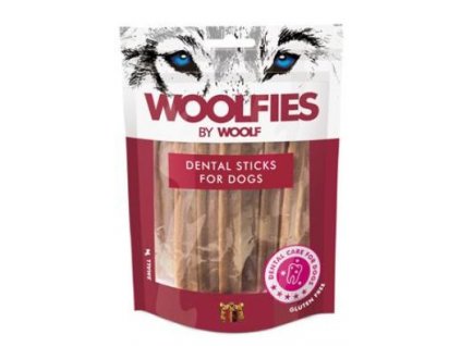 Pochoutka dentální Woolfies Dental Sticks S 200g