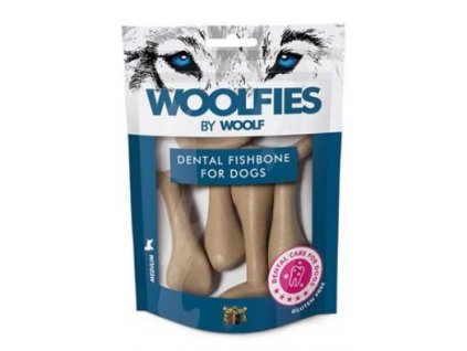 Pochoutka dentální Woolfies Dental Fishbone M 200g