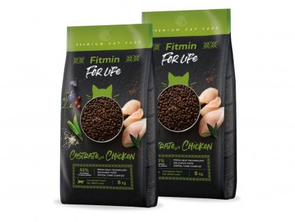 Fitmin Cat For Life Castrate Chicken 2 x 8 kg