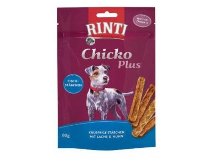 Rinti Dog Extra Chicko Plus pochoutka losos+kuře 80g