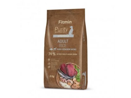 Fitmin Dog Purity Rice Adult Fish&Venison 2 kg
