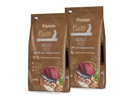 Fitmin Dog Purity Rice Adult Fish&Venison 2 x 12 kg