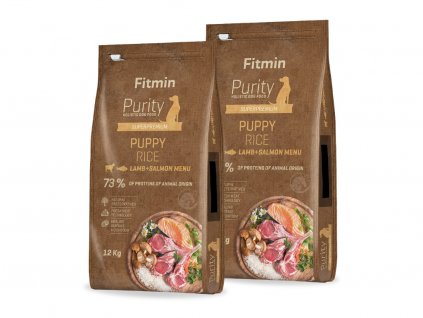 Fitmin Dog Purity Rice Puppy Lamb&Salmon 2 x 12 kg