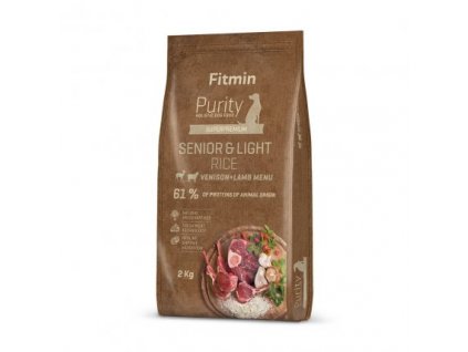 Fitmin Dog Purity Rice Senior & Light Venison & Lamb 2 kg