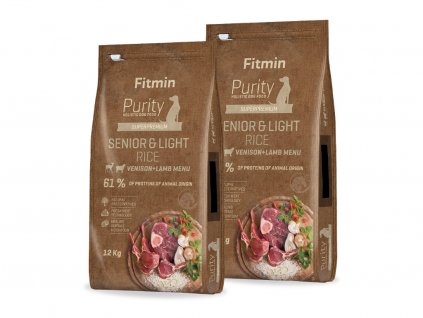 Fitmin Dog Purity Rice Senior&Light Venison & Lamb 2 x 12 kg