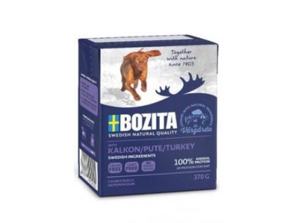 Bozita Dog kousky v želé s krůtím 370 g PRODEJ PO BALENÍ (6 ks)